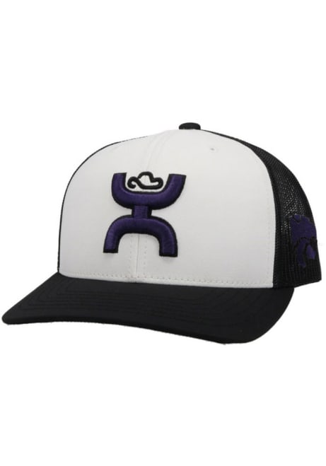 Hooey White K-State Wildcats Hooey Man 2T Trucker Adjustable Hat