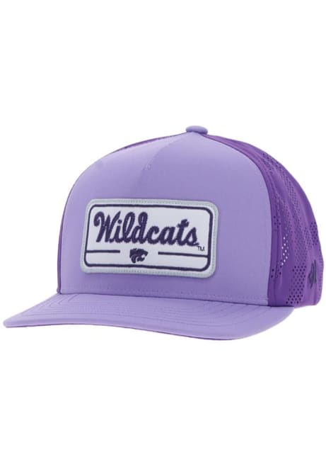 K-State Wildcats Hooey 5-Panel Rope Trucker Design Mens Snapback - Purple