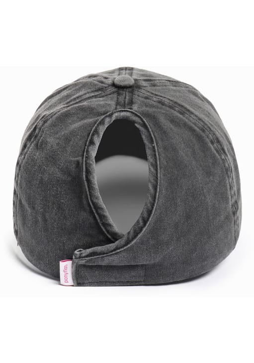 Ohio State Buckeyes Black Ponyback Womens Adjustable Hat