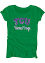 TCU Horned Frogs Womens Dyed Scoopneck Green Scoop T-Shirt