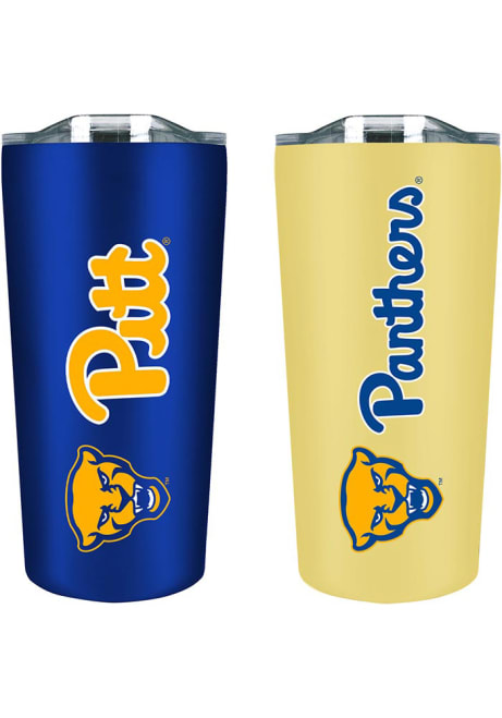 Blue Pitt Panthers Set of 2 18oz Soft Touch Stainless Tumbler