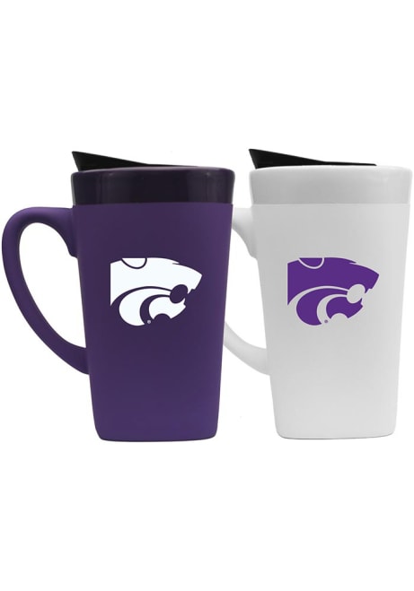 Purple K-State Wildcats Set of 2 16oz Soft Touch Mug