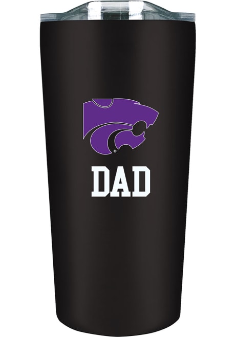 Black K-State Wildcats 18 oz Soft Touch Stainless Steel Tumbler