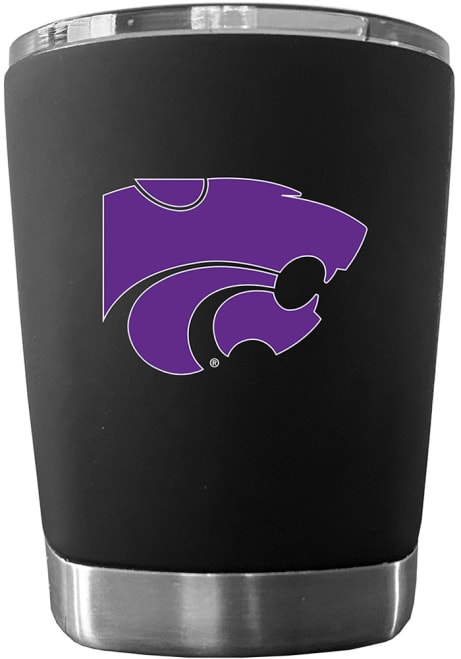 Black K-State Wildcats 12oz Low Ball Stainless Steel Tumbler
