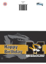 Missouri Tigers Missouri Tigers Bday Card Card
