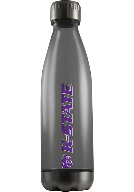 Black K-State Wildcats Team Logo Water Bottle