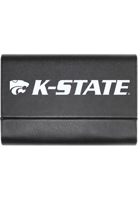 Black K-State Wildcats Leather Business Card Holder