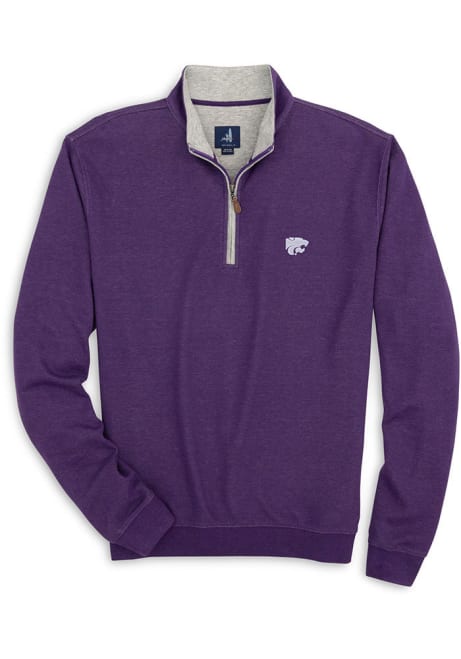 Mens K-State Wildcats Purple Johnnie O Sully 1/4 Zip Pullover