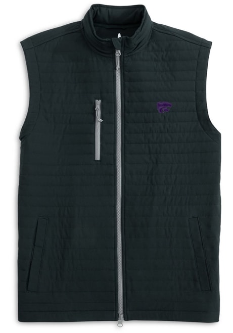 Mens K-State Wildcats Black Johnnie O Crosswind Vest