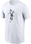 Main image for Michigan State Spartans White Nike Sparty Playing Golf Short Sleeve T Shirt