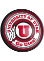 Utah Utes Round Slimline Lighted Sign