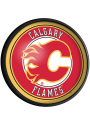Calgary Flames Round Slimline Lighted Sign