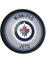 Winnipeg Jets Round Slimline Lighted Sign