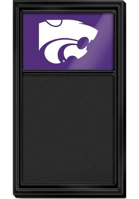 Purple K-State Wildcats Chalk Noteboard Sign