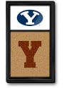 BYU Cougars Cork Noteboard Sign