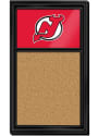 New Jersey Devils Cork Noteboard Sign