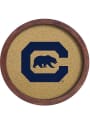 Cal Golden Bears Faux Barrel Framed Cork Board Sign