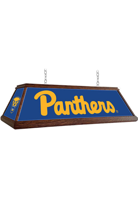 Blue Pitt Panthers Wood Light Pool Table