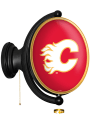 Calgary Flames Oval Rotating Lighted Sign