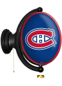 Montreal Canadiens Oval Rotating Lighted Sign