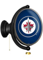 Winnipeg Jets Oval Rotating Lighted Sign