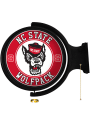 NC State Wolfpack Mascot Round Rotating Lighted Sign
