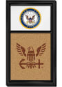 Navy Seal Dual Logo Cork Note Board Sign