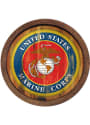 Marine Corps Seal Weathered Faux Barrel Top Sign
