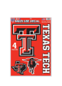 Texas Tech Red Raiders 11x17 Multi Use Sheet Auto Decal - Red
