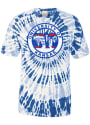 Kansas Jayhawks Spiral Tie Dye T Shirt - Blue