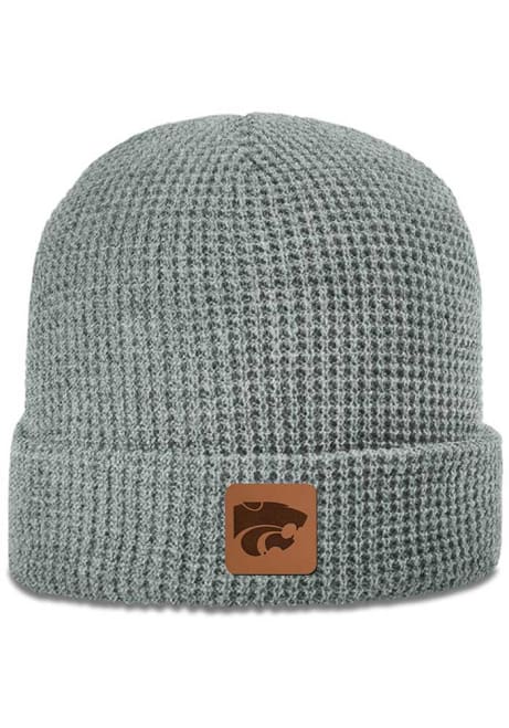 K-State Wildcats Uscape Waffle Knit Beanie Mens Knit Hat - Grey