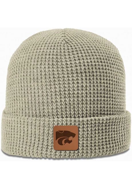 K-State Wildcats Uscape Waffle Knit Beanie Mens Knit Hat - Tan