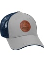 Detroit Starry Scape Leather Patch Meshback Adjustable Hat - Grey