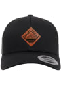 Dallas Ft Worth Faux Leather Patch Elevated Trucker Adjustable Hat - Black