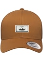 St Louis Woven Label Elevated Trucker Adjustable Hat - Brown