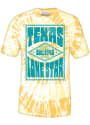 Texas Poster Fashion T Shirt - Gold Tie Dye