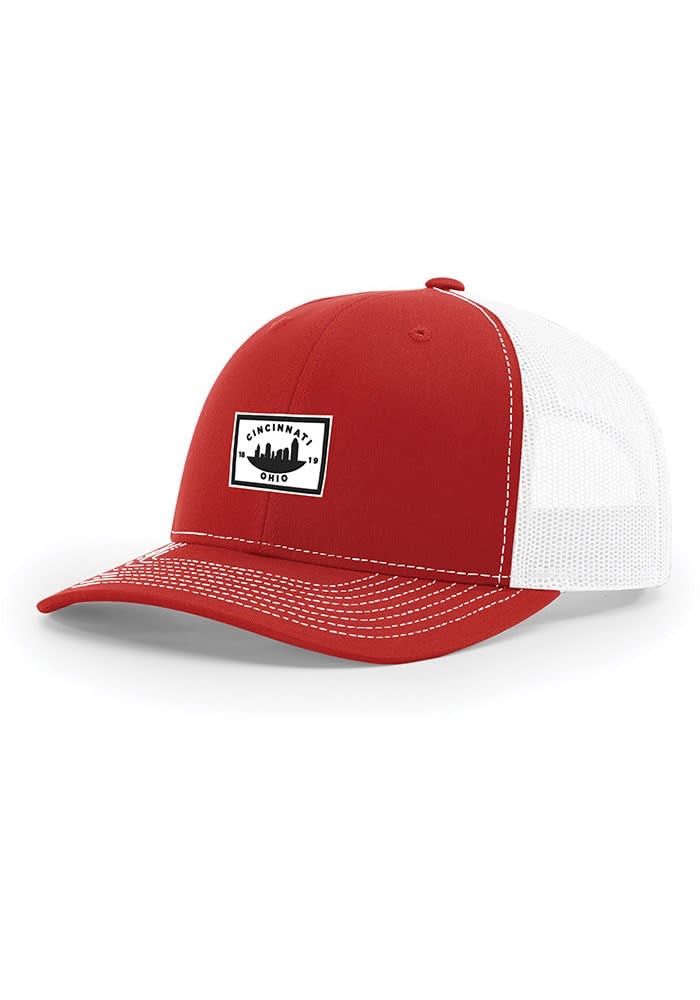 Uscape Cincinnati Red 2T Woven Patch 112 Trucker Adjustable