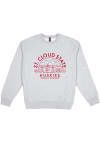 Main image for Uscape St Cloud State Huskies Mens Grey Premium Heavyweight Long Sleeve Crew Sweatshirt