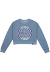 Main image for Uscape Kansas Jayhawks Womens Blue Fleece Cropped Crew Sweatshirt