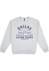 Main image for Uscape Dallas Ft Worth Mens Grey Premium Heavyweight Long Sleeve Crew Sweatshirt