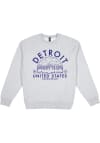Main image for Uscape Detroit Mens Grey Premium Heavyweight Long Sleeve Crew Sweatshirt