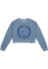 Main image for Uscape Dallas Ft Worth Womens Blue Fleece Cropped Crew Sweatshirt