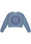 Main image for Uscape Detroit Womens Blue Fleece Cropped Crew Sweatshirt