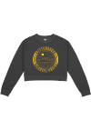Main image for Uscape Pittsburgh Womens Black Fleece Cropped Crew Sweatshirt