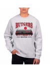 Main image for Uscape Rutgers Scarlet Knights Mens Grey Heather Heavyweight Long Sleeve Crew Sweatshirt