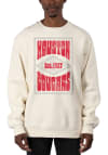 Main image for Uscape Houston Cougars Mens White Heavyweight Poster Long Sleeve Crew Sweatshirt