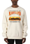 Main image for Uscape Maryland Terrapins Mens White Heavyweight Long Sleeve Crew Sweatshirt