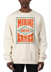 Main image for Uscape Miami Hurricanes Mens White Heavyweight Long Sleeve Crew Sweatshirt