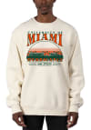 Main image for Uscape Miami Hurricanes Mens White Heavyweight Long Sleeve Crew Sweatshirt