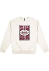 Main image for Uscape Southern Illinois Salukis Mens White Heavyweight Poster Long Sleeve Crew Sweatshirt